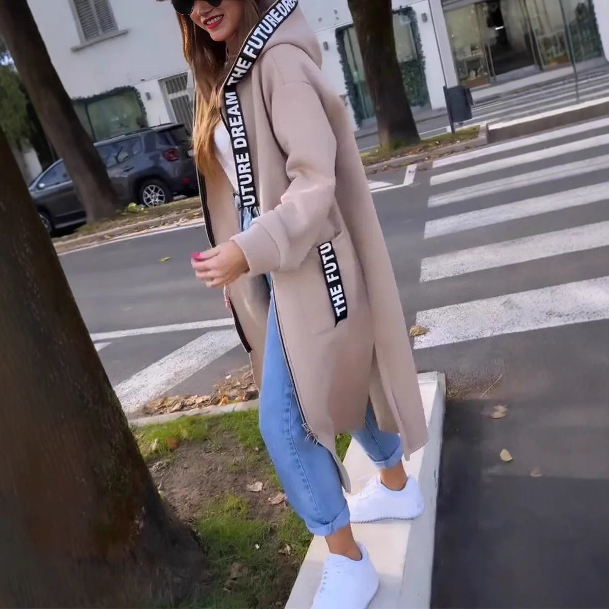 Nora™ | Płaszcz Oversize z Kapturem
