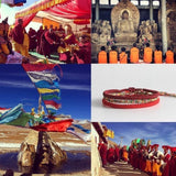 Ručno rađena tibetanska narukvica sa srećnim čvorovima